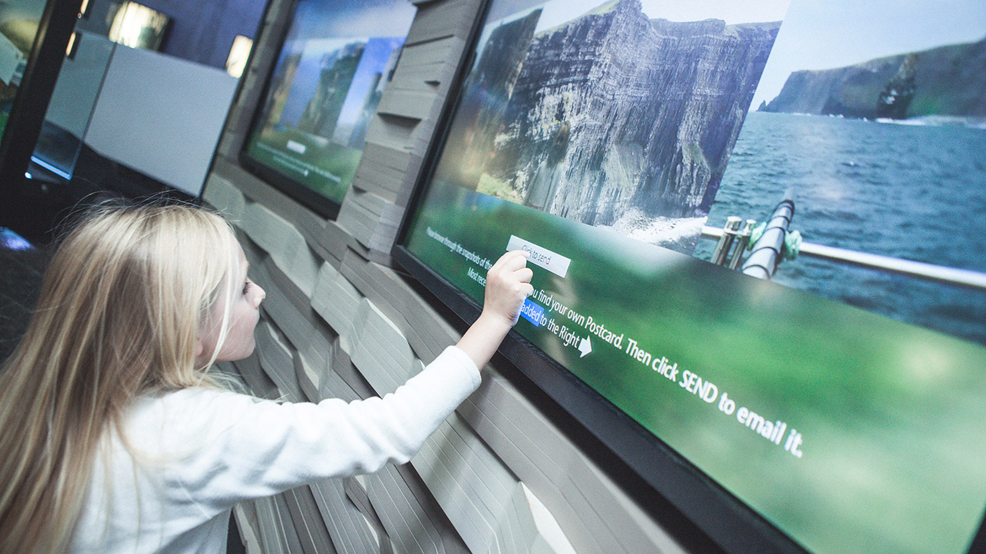 Child reading screen