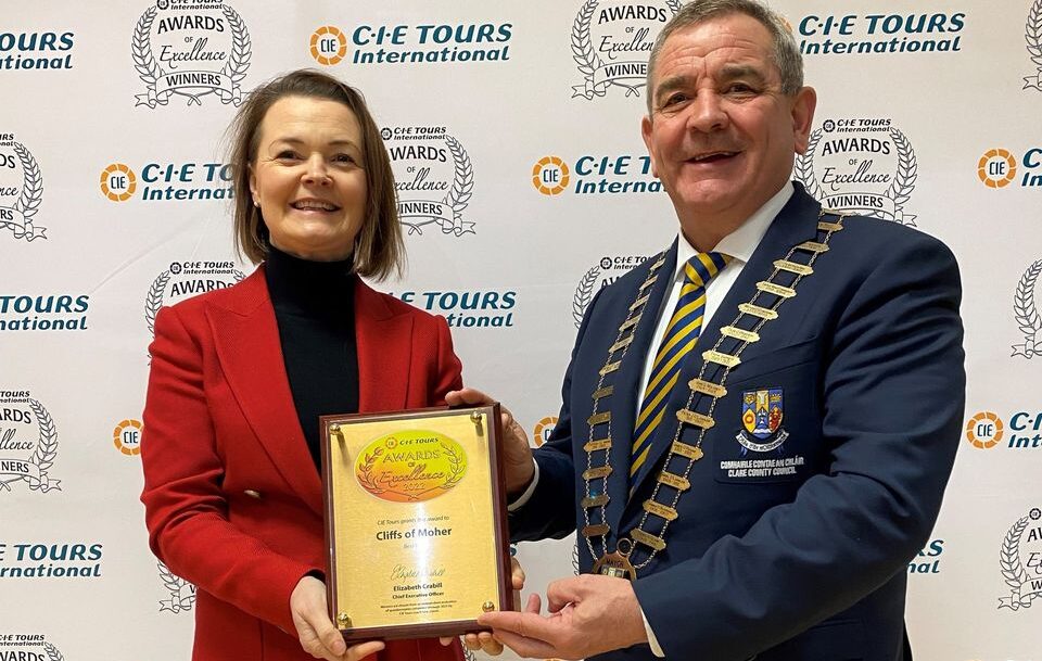 ‘Best Visit’ in Ireland at the annual CIE Tours International Awards of Excellence 2023